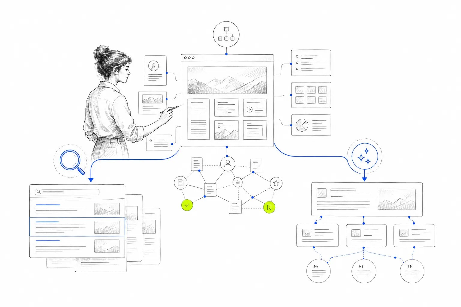 Mapa de visibilidad que conecta Google, inteligencia artificial, evidencia y conversión